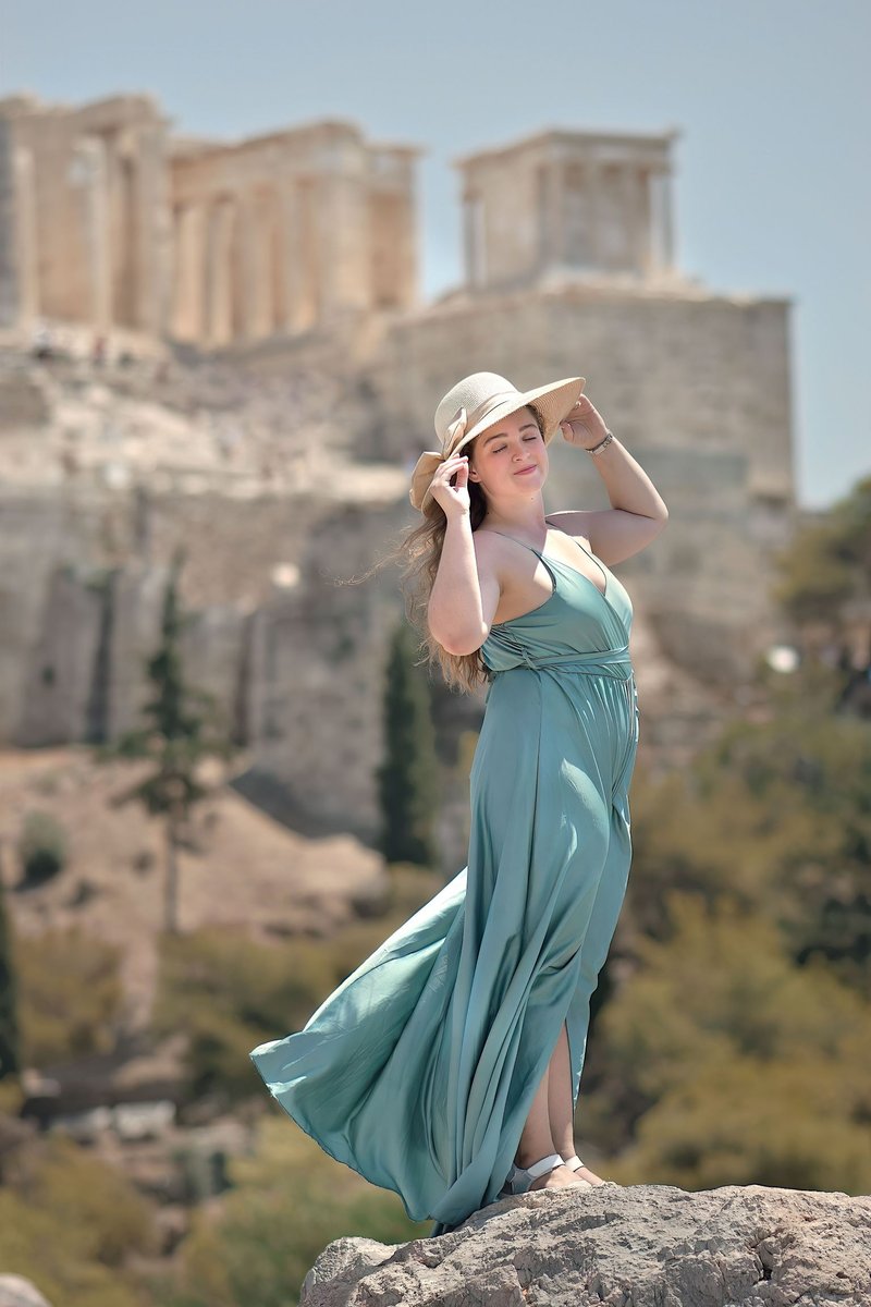 Aeropagus Hill | Acropolis view Photoshoot with Anne